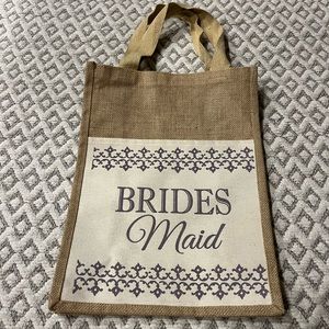 Bridesmaid tan bag